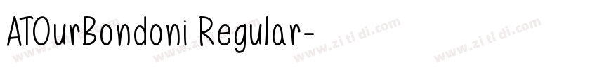 ATOurBondoni Regular字体转换